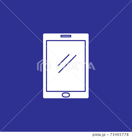 tablet pad device solid style icon vector illustration 73405778
