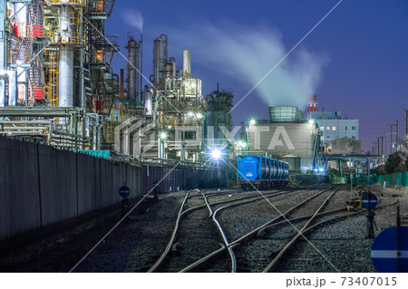 《神奈川県》工場夜景・川崎市千鳥町 73407015