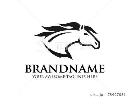 simple sign head of horse for race sport logo vector, equestrian sport vector illustration simple sign head of horse for race sport logo vector, equestrian sport vector illustration 73407081