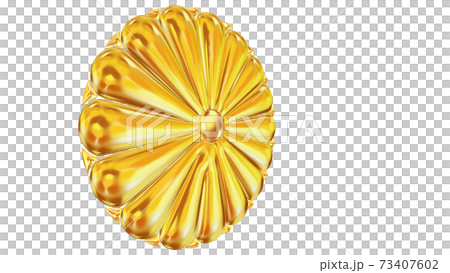 Golden Japanese national emblem Chrysanthemum... - Stock Illustration ...