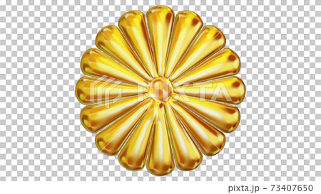 Golden Japanese national emblem Chrysanthemum flower emblem (16 single table chrysanthemum) Golden Japanese national emblem Chrysanthemum flower emblem (16 single table chrysanthemum) 73407650