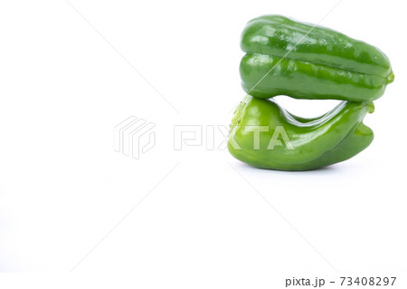 ピーマン　複数　白バック 73408297