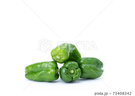 ピーマン　複数　白バック 73408342