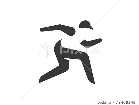 monogram color Running man, athletics, marathon, summer sport,  73408349