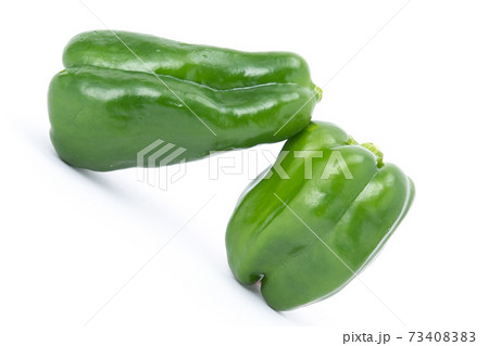 ピーマン　複数　白バック 73408383