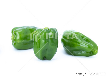 ピーマン　複数　白バック 73408388