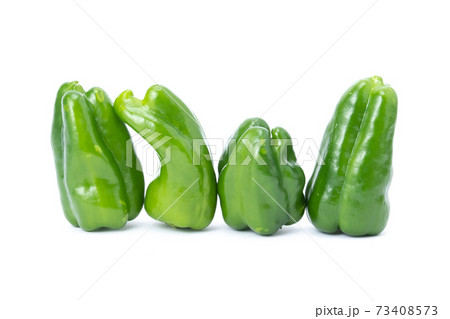 ピーマン　複数　白バック 73408573