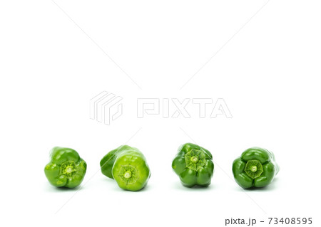 ピーマン　複数　白バック 73408595