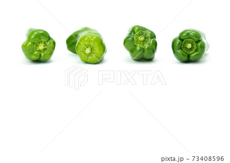 ピーマン　複数　白バック 73408596