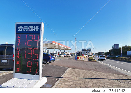 ガソリンスタンドの価格表 73412424