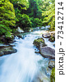 日本の美しい渓流のある風景 73412714