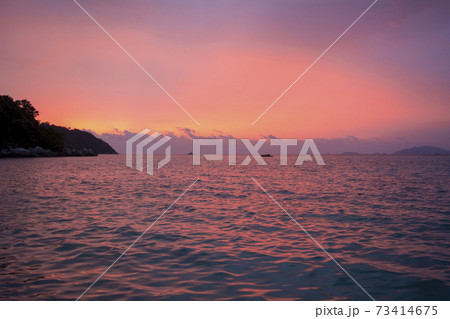 リペ島リゾートの美しい夕景 73414675