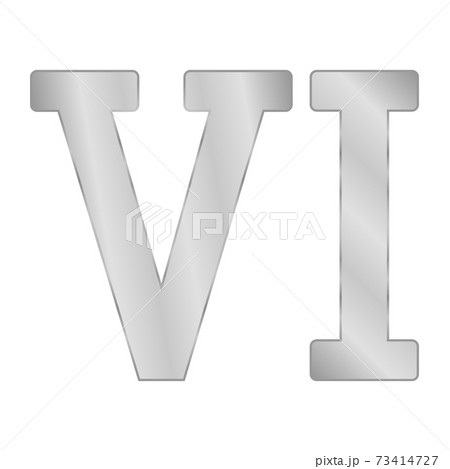 Roman numeral six. Roman numeral six. 73414727