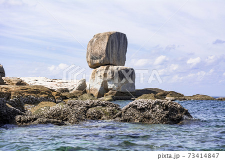 リペ島の美しいサンゴ礁の海 73414847