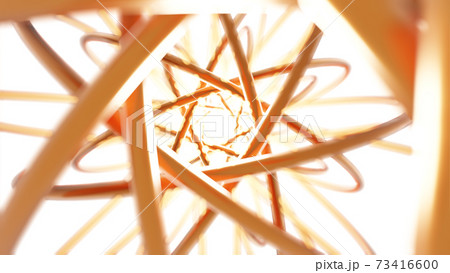 Abstract Gold torus 3D rendering multiple pattern, Network technology concept design on white background Abstract Gold torus 3D rendering multiple pattern, Network technology concept design on white background 73416600