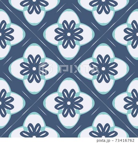 Indigo blue hand drawn seamless pattern. seamless denim pattern 73416762