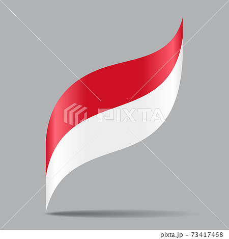 Indonesian flag wavy abstract background. Vector illustration. Indonesian flag wavy abstract background. Vector illustration. 73417468
