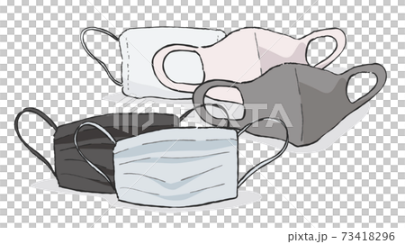 總結各種口罩的插圖 73418296