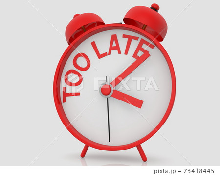 Alarm clock with too late concept Alarm clock with too late concept 73418445