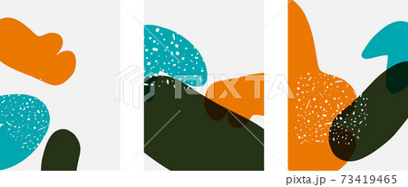 Hand drawn doodle shapes, wall art painting style, vector abstract background templates. A4 poster design or for covers, banners, flyers Hand drawn doodle shapes, wall art painting style, vector abstract background templates. A4 poster design or for covers, banners, flyers 73419465