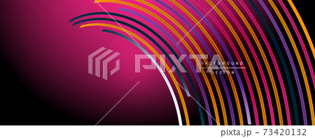 Abstract colorful lines vector background. Internet, big data and technology connections concept, abstract template 73420132