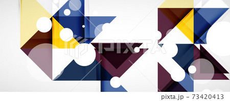 Set of vector triangle geometric backgrounds. Vector illustration for covers, banners, flyers and posters and other designs Set of vector triangle geometric backgrounds. Vector illustration for covers, banners, flyers and posters and other designs 73420413