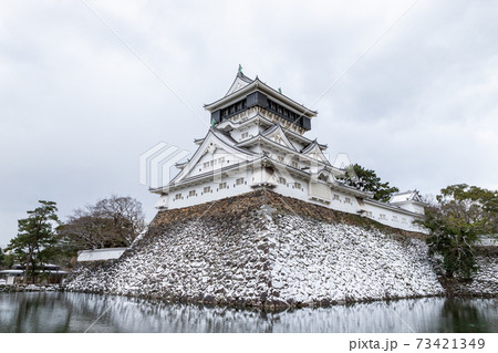 雪の小倉城 雪の小倉城 73421349