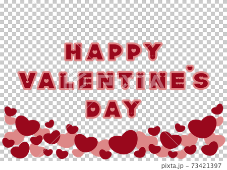 Valentine's Day Heart logo and frame illustration 73421397