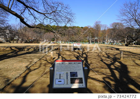 1月　国分寺77史跡武蔵国分寺跡と国分寺崖線(背景) 73424772