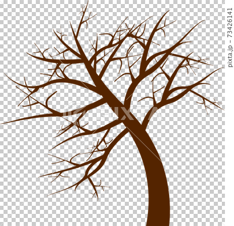 枯れ木 くねっと曲がった枯れ木のイラスト素材 [73426141] - PIXTA
