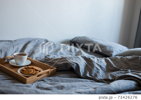 Morning. Breakfast in the bed 73426276