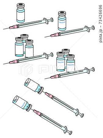ワクチンと注射のイラスト ワクチンと注射のイラスト 73426696