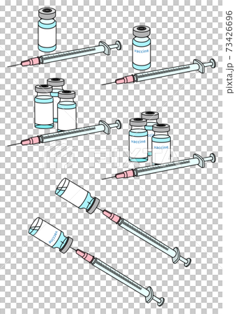 ワクチンと注射のイラスト ワクチンと注射のイラスト 73426696