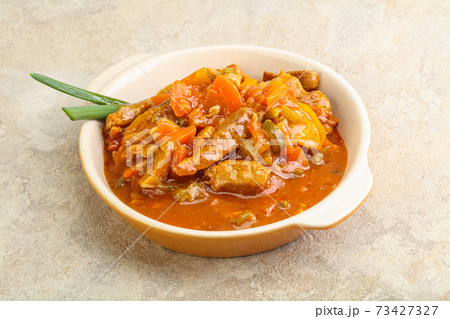 Meat goulash with vegetables Meat goulash with vegetables 73427327