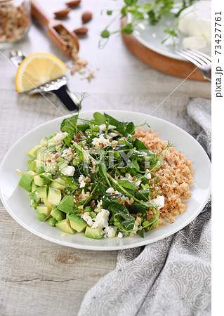 Gluten-free green vegetarian salad Gluten-free green vegetarian salad 73427761