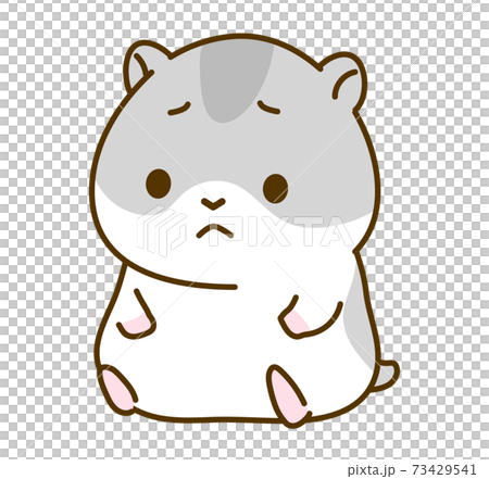 Hamster illustration: troubled 73429541
