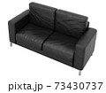Sofa leather on white background with clipping path 3D illustration. 3D rendering illustrations. 73430737