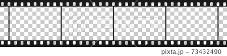 バナー、アイキャッチ画像に使えるモノトーンカラーの映画フィルム 73432490