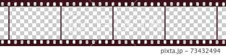 バナー、アイキャッチ画像に使えるセピアカラーの映画フィルム 73432494