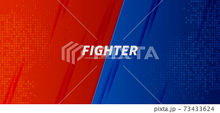 Versus vs fight battle red and blue background screen design. 73433624