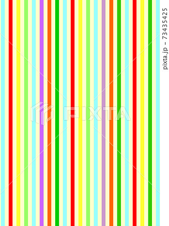 おしゃれ 虹 ボーダー レインボーカラー ストライプ 縦縞 カラフル かわいい 背景素材 壁紙 色のイラスト素材