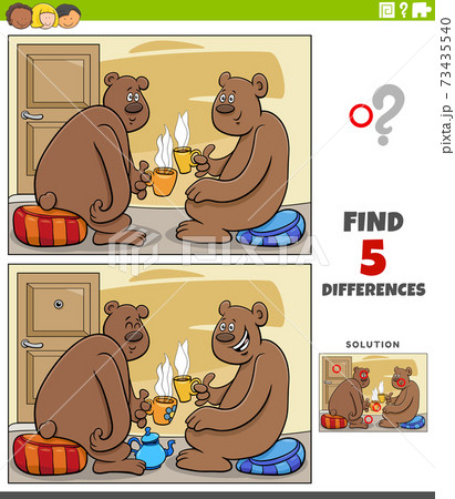 differences educational game for kids with bears drinking tea differences educational game for kids with bears drinking tea 73435540