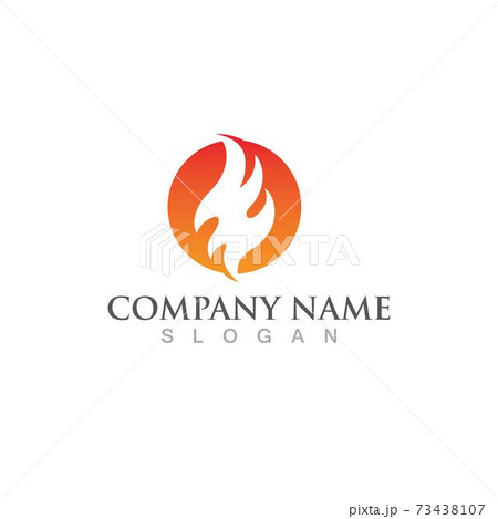 Fire fox logo and symbol vector image 73438107