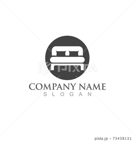 Bed logo and symbol vector 73438131