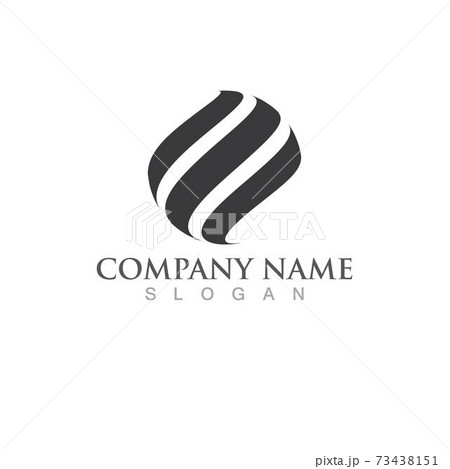 Globe world logo and symbol vector image 73438151