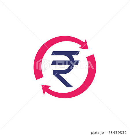 indian rupee, money refund, exchange icon vector 73439332