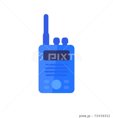radio set, portable transceiver flat icon 73439352