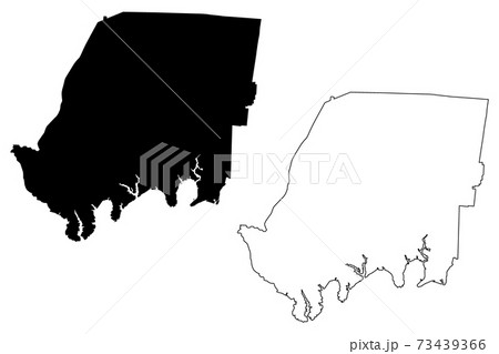 Sumner County, State of Tennessee (U.S. county, United States of America, USA, U.S., US) map vector illustration, scribble sketch Sumner map 73439366