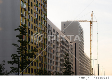 Construction. Construction of residential buildings in Moscow. Construction of new neighborhoods. Construction. Construction of residential buildings in Moscow. Construction of new neighborhoods. 73440531