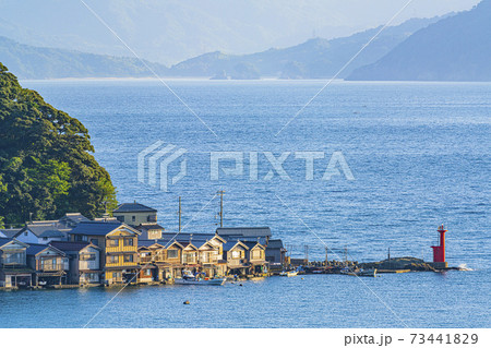 京都　伊根湾風景 73441829